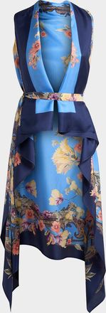 Etro Floral Silk Foulard Vest