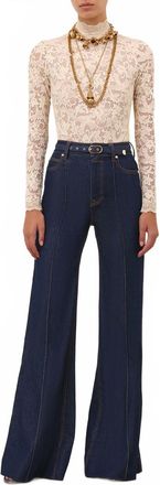 Zimmermann Wide Leg Jeans In Ink