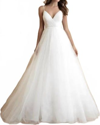 Allure Bridals Elegant Bridal Gown In Sand/ivory