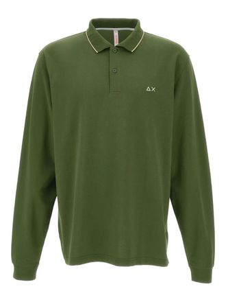 Sun 68 long-sleeve polo shirt - Green