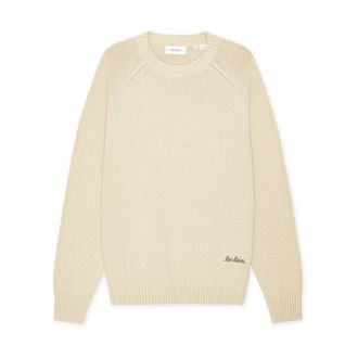 Les Deux Rondgebreide trui - Heren - Truien - Beige - Maat: M