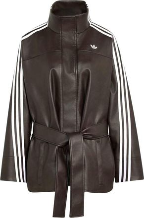 adidas (WMNS) adidas Adilenium Season 6 Pleather Jacket Asia Sizing Aurora Coffee LH1944