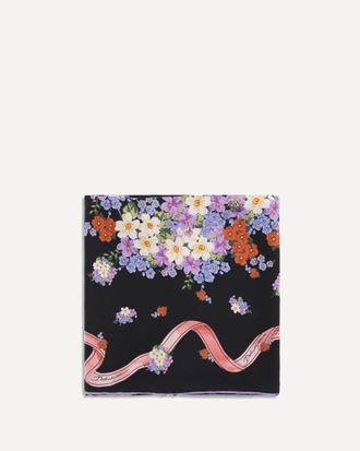 Dolce & Gabbana Silk Scarf with floral print Female UNI