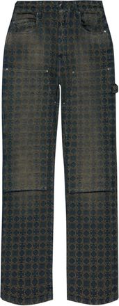 Amiri Jeans carpenter jacquard Ma Quad - Blu