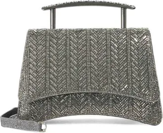 Dune London Bedazzle Crystal Top Handle Bag in Pewter at Nordstrom