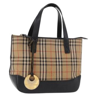 Burberry Pre-owned Vintage Mini Hand Bag - Dames - Vintage Mini Tas - Beige - ONE Size - Leer - Vintage