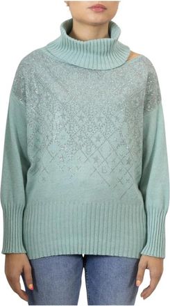 Brand Unique Turtleneck Trui - Dames - Coltruien - Groen - XS - Truien & Vesten