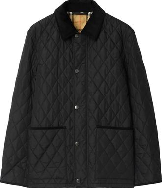 Burberry quilted barn jacket - men - Polyamide/Cotton - S - Black