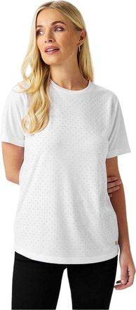 Biba Diamante T-shirt voor dames (Wit)