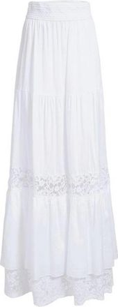 Guess B_45033 Maxi Rok - Dames - Maxi Rokken - Wit - S - Katoen - Rokken