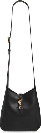 Saint Laurent Le 5 &agrave; 7 Leather Crossbody Bag in Black at Nordstrom