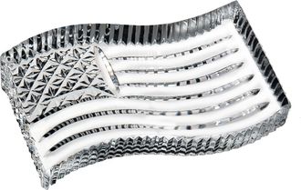 Waterford American Flag Paperweight Collectible