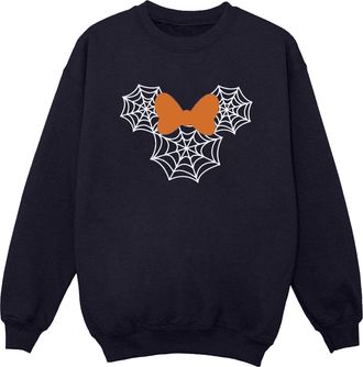 Disney Dames/Dames Minnie Mouse spinnenwebhoofd Sweatshirt (Marineblauw)