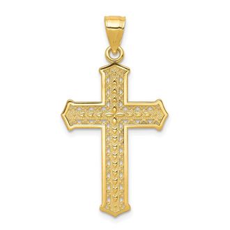 Diamond2Deal 10k Yellow Gold Cross Pendant