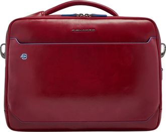 Piquadro Tassen, Heren, Rood, ONE Size, Leer, Leren 15,6 Laptoptas met Sleeve voor i Pad Pro 12,9