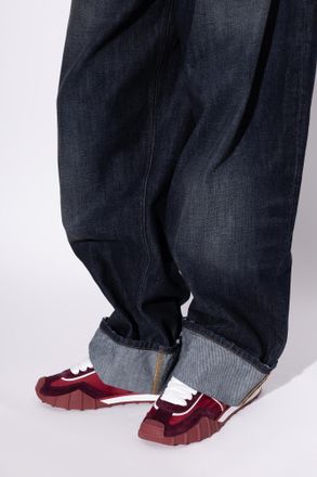 Dolce & Gabbana Dg Athletic Sports Shoes, Mens, Burgundy