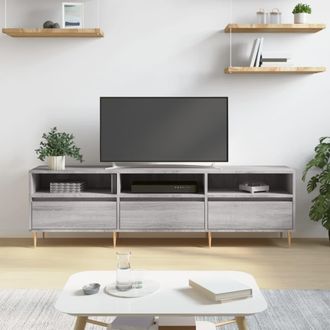 vidaXL Vidaxl - Mueble Para Tv Madera Contrachapada Gris Sonoma 150x30x44,5 Cm