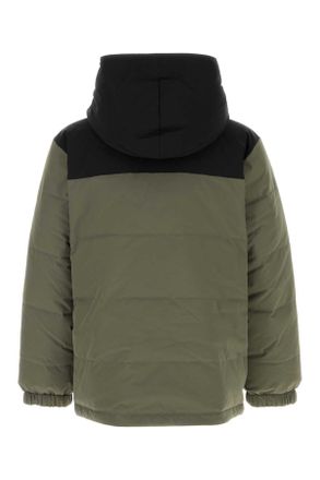 A.P.C. Mens Sage Green Stretch Polyester Reversible Padded Jacket Militairenoir Giubbini