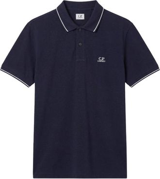 C.P. Company Tacting Piqu&eacute; Polo Shirt - Heren - Polos - Blauw - S - Katoen - Tops