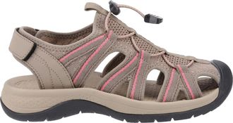 Cotswold Upton Dames Taupe/Roze Sandalen