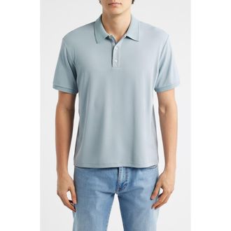 Rag & Bone Slim Fit Tech Piqu&eacute; Polo in Sea at Nordstrom, Size Xx-Large