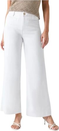 Guess Jeans, Dames, Wit, W25, Katoen, Zoya Crop Leg Braided