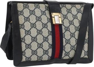 Gucci Pre-owned Cross Body Bags, female, Multicolor, Size: ONE SIZE Pre-owned Vintage GG Canvas Shoulder Bag