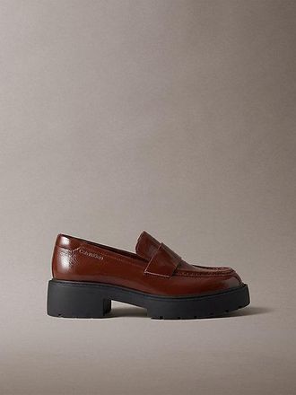 Calvin Klein CK Bold Mocasines Gruesos De Piel Brillante