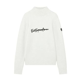 Emporio Armani Maglione a collo alto Regular Fit - - Knitwear - Donna - Bianco - M