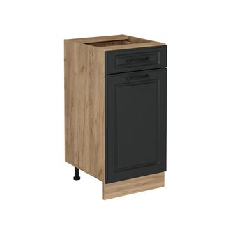Vicco Mueble Bajo De Cocina R-line, Antracita Casa De Campo, 40 Cm Sin Encimera Vicco
