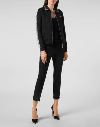 Philipp Plein Jogging Jacket Crystal Braid