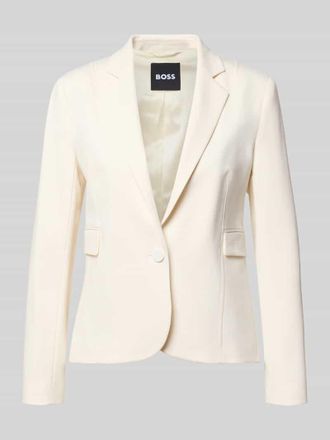 HUGO BOSS Slim Fit Blazer aus Viskose-Mix Modell JIA14 in Offwhite, Gr&ouml;&szlig;e 32
