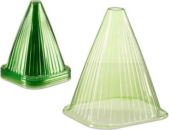 No Brand Sombrero Para Plantas - Juego De 10 Protectores De Pvc Para Plantas Contra Heladas, P&aacute;jaros Y Caracoles - Campana Protectora Para Plantas - Verde