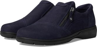 Rockport Hallie Womens Shoes Dark Blue Leather : 9.5 M (B), Leather/Rubber