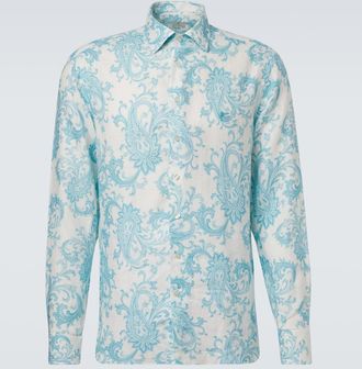 Etro Paisley linen shirt