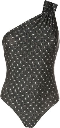 Clube Bossa Draper one-shoulder swimsuit - women - Polyamide/Elastane - M - Black