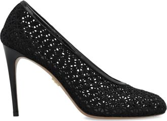 Ferragamo Sol 95 Pumps - Dames - Pumps - Zwart - 37 1/2 EU - Leer - Schoenen