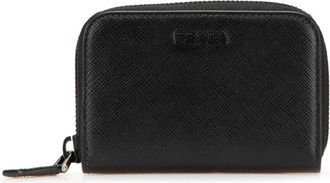 Prada Black Leather Long Wallet (Bi-Fold) (Pre-Owned)