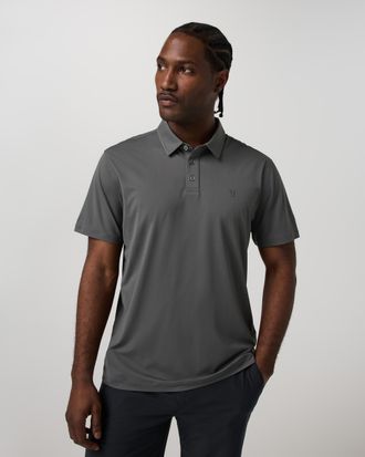 Vuori Clothing Short Sleeve Travellite Polo | Dark Pewter | Medium