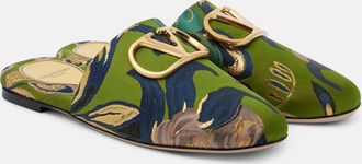 Valentino Garavani VLogo jacquard mules