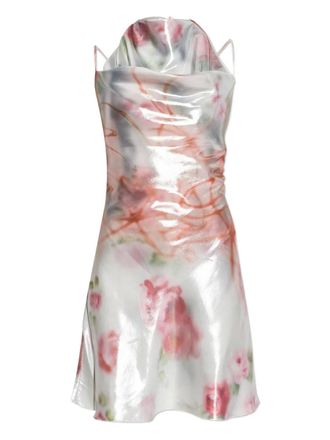 Diesel D-Ebra floral mini dress - White