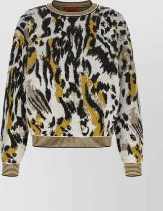 Missoni abstract design knit sweater