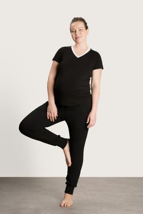 Nom Maternity 24/7 Soft Maternity Joggers in Black at Nordstrom, Size Small