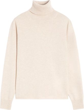 Max Mara Turtlenecks, female, White, Size: XL Max Mara Sweaters White