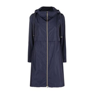 Herno Parkas, female, Blue, Size: M Lightweight Parka Coat