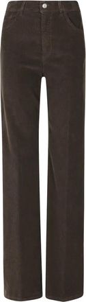 Dondup Pantaloni Amber a gamba larga - - Trousers - Donna - Marrone - W24