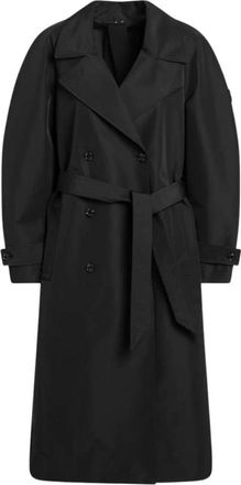 Moncler Cappotto doppiopetto - Dames - Trenchcoats - Zwart - S - Jassen