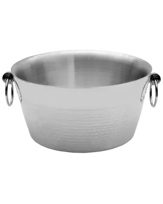 Mikasa 2-Quart Double-Wall Hammered And Polished Beverage Tub