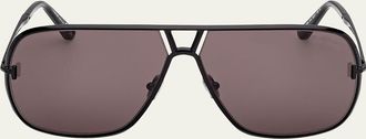 Tom Ford Mens Stavros Acetate Aviator Sunglasses