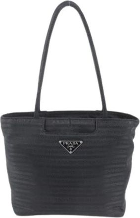 Prada Pre-owned Vintage Nylon Tote Bag - Dames - Vintage Shopper - Zwart - ONE Size - Nylon - Vintage